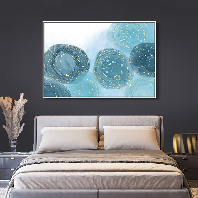 Handmade Painting for Living Room : oceanic-harmony