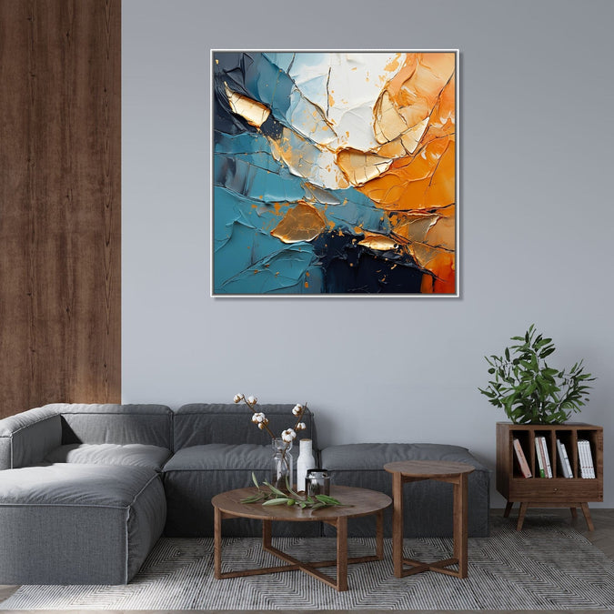 Handmade Painting for Living Room : peace-of-fire-water