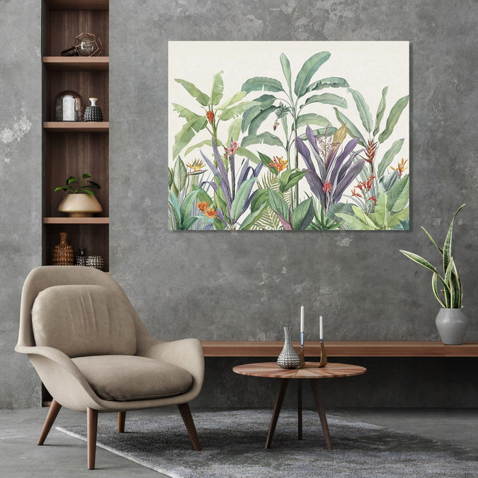 Handmade Painting for Living Room : pichwai-foliage