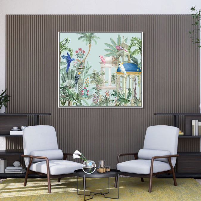 Handmade Painting for Living Room : pichwai-garden