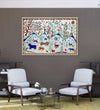 Handmade Painting for Living Room : pithora-bhil-art-jungle