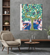 Handmade Painting for Living Room : pithora-bhil-women-tree