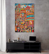 Handmade Painting for Living Room : rajasthani-folk-art-the-procession