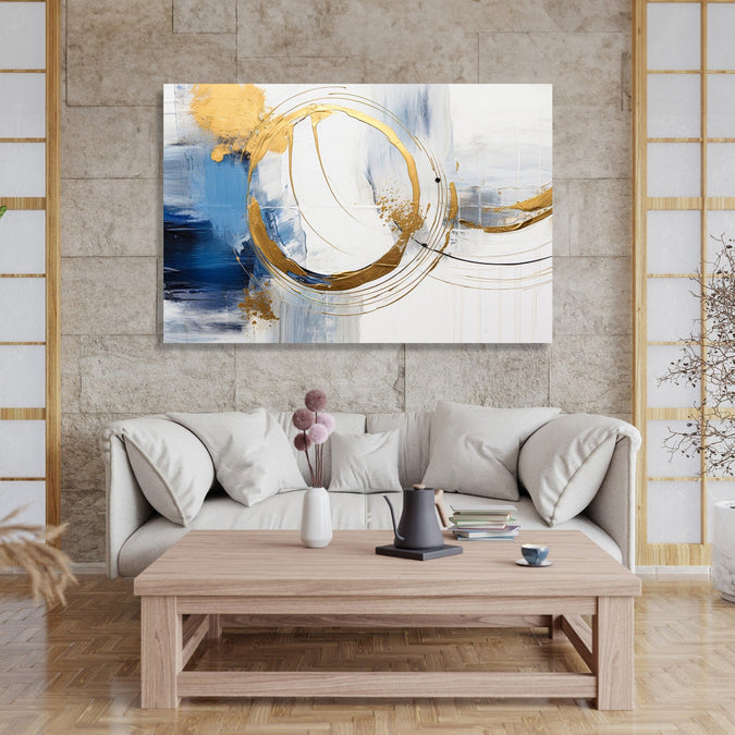 Handmade Painting for Living Room : rings-of-water-fire