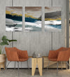 Handmade Painting for Living Room : seashore-abstracts