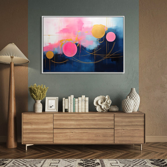 Handmade Painting for Living Room : spring-orbs