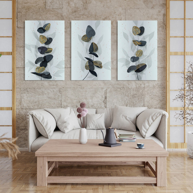 Handmade Painting for Living Room : stone-butterflies