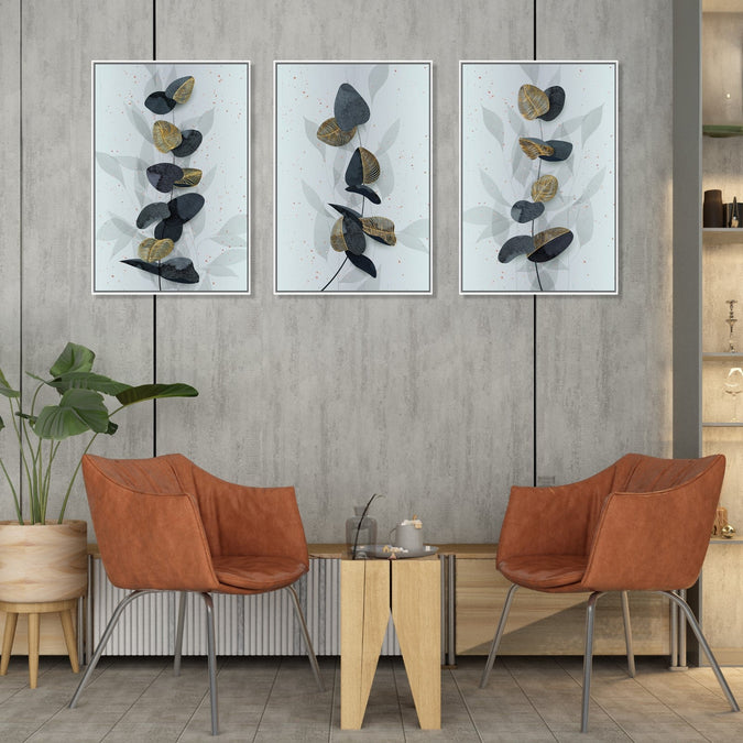 Handmade Painting for Living Room : stone-butterflies