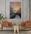 Handmade Painting for Living Room : sun-in-the-valley