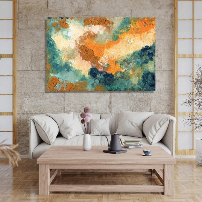 Handmade Painting for Living Room : symphony-of-shades