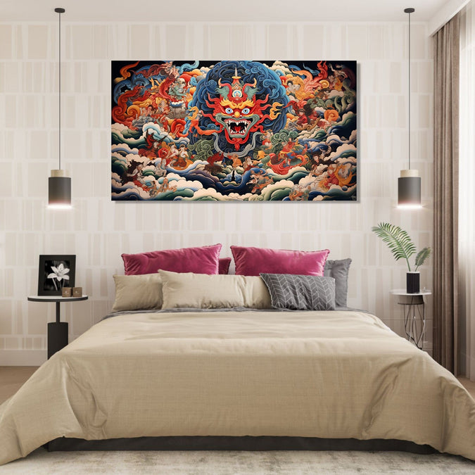 Handmade Painting for Living Room : thangka-art-1