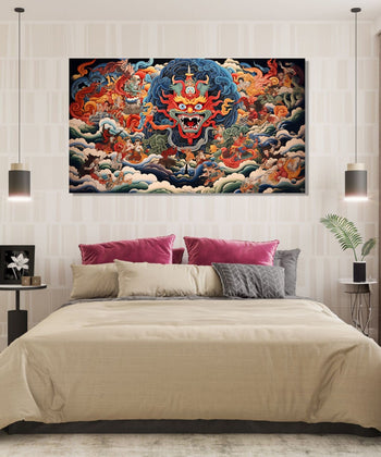 Handmade Painting for Living Room : thangka-art-1