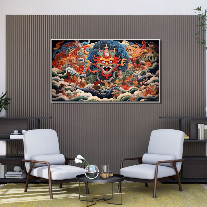 Handmade Painting for Living Room : thangka-art-1