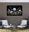 Handmade Painting for Living Room : thangka-monochrome