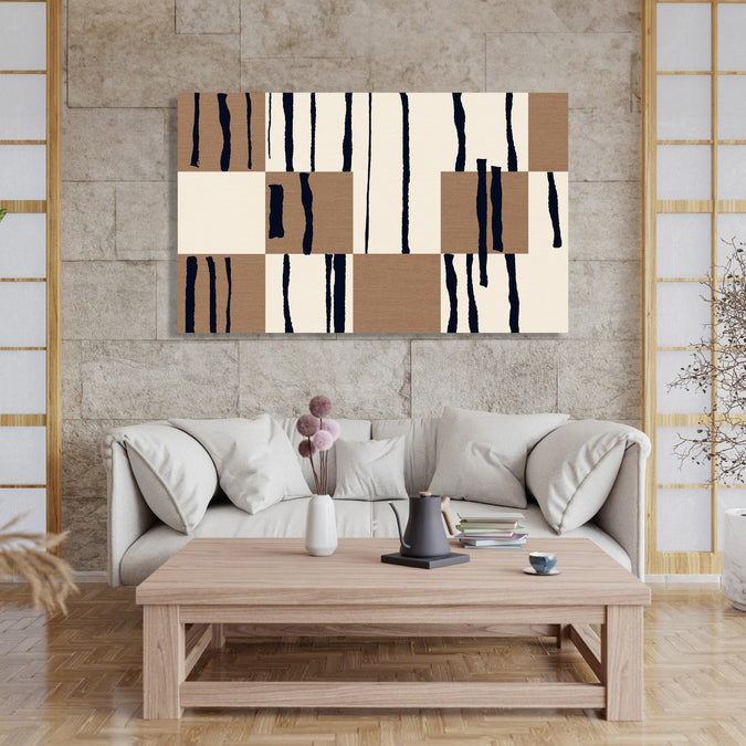 Handmade Painting for Living Room : the-blocks