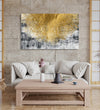 Handmade Painting for Living Room : the-gold-web