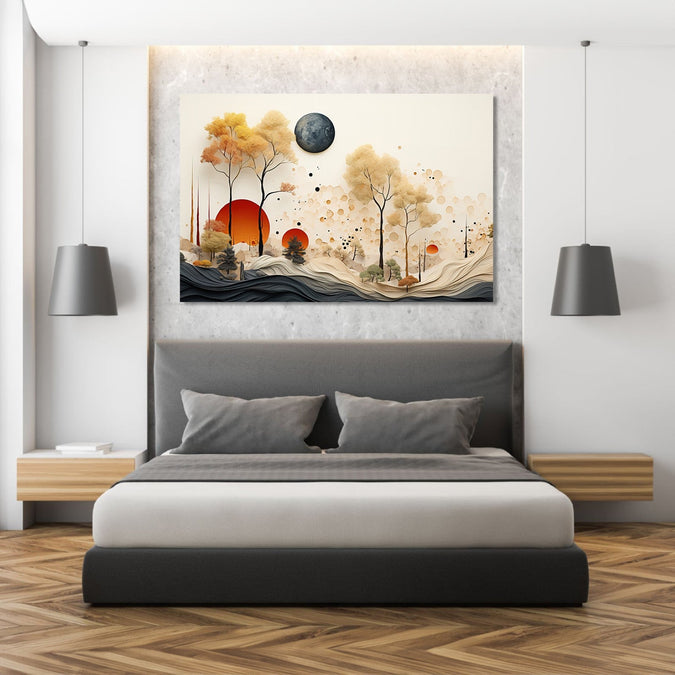 Handmade Painting for Living Room : the-landscape-craft-1