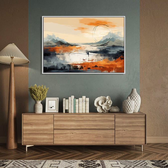 Handmade Painting for Living Room : the-mountains