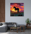 Handmade Painting for Living Room : the-sunrise-shadow