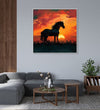 Handmade Painting for Living Room : the-sunset-shadow