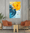 Handmade Painting for Living Room : water-fire