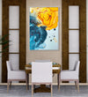 Handmade Painting for Living Room : water-fire