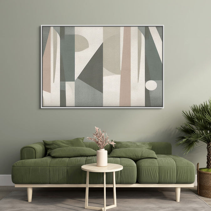 Handmade Painting for Living Room : whispers-of-geometry