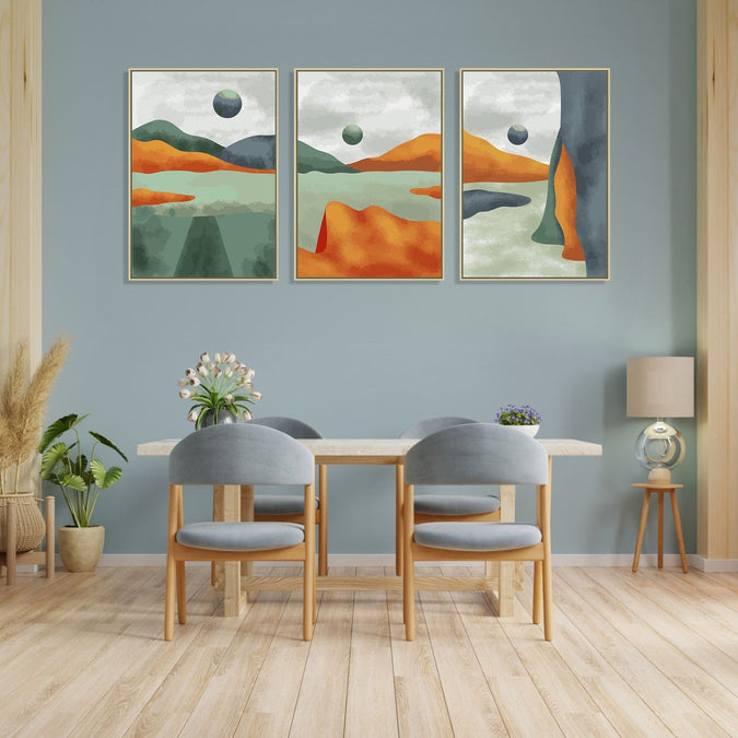 Handmade canvas Painting for Living Room : abstract-landscapes