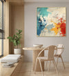 Handmade canvas Painting for Living Room : abstract-patches