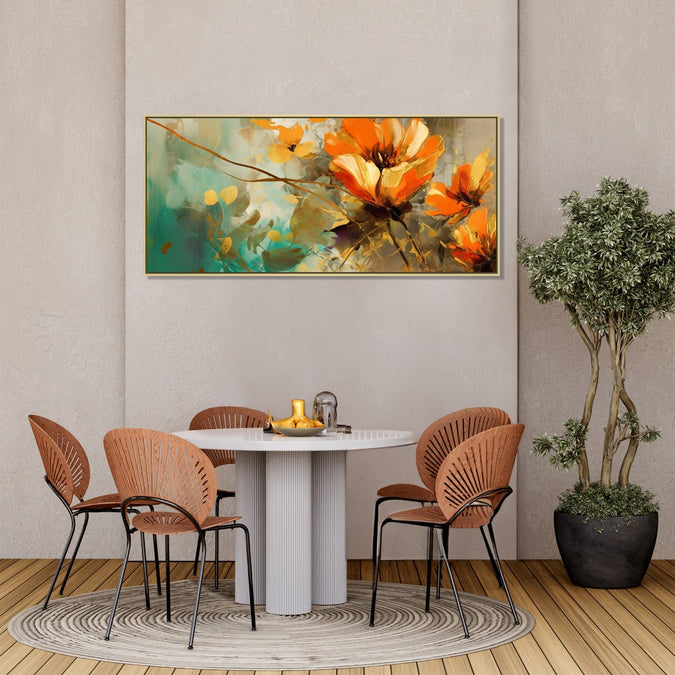 Handmade canvas Painting for Living Room : abstract-spring-bloom