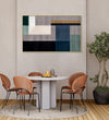 Handmade canvas Painting for Living Room : abstract-subtle-squares