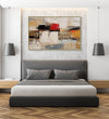 Handmade canvas Painting for Living Room : abstract-sunset-strokes