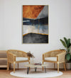 Handmade canvas Painting for Living Room : abstract-wooden-hues-5