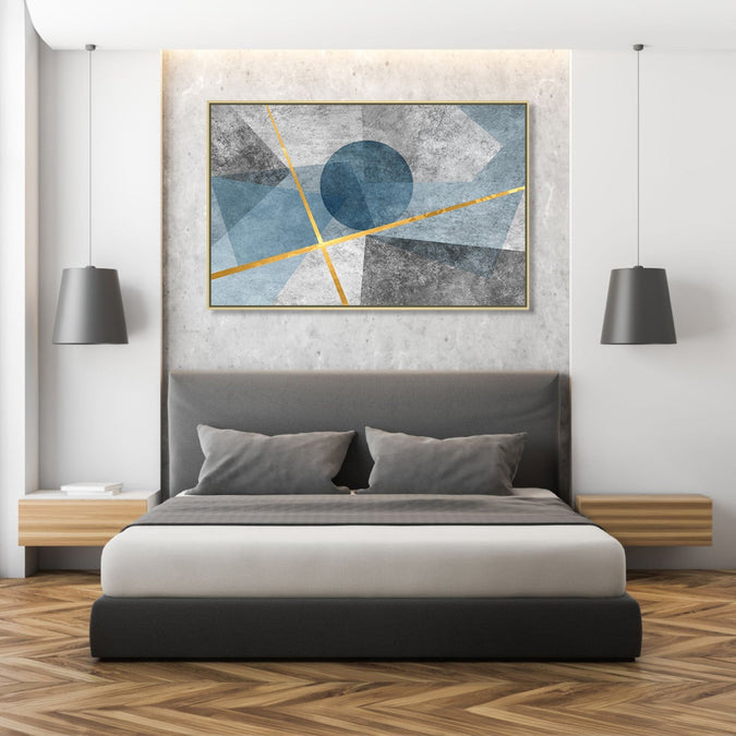 Handmade canvas Painting for Living Room : balance-of-a-circle