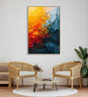 Handmade canvas Painting for Living Room : battle-of-fire-water