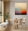 Handmade canvas Painting for Living Room : birds-on-horizon-1