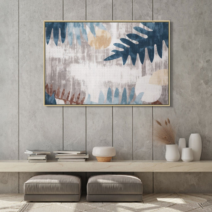 Handmade canvas Painting for Living Room : blue-serenity