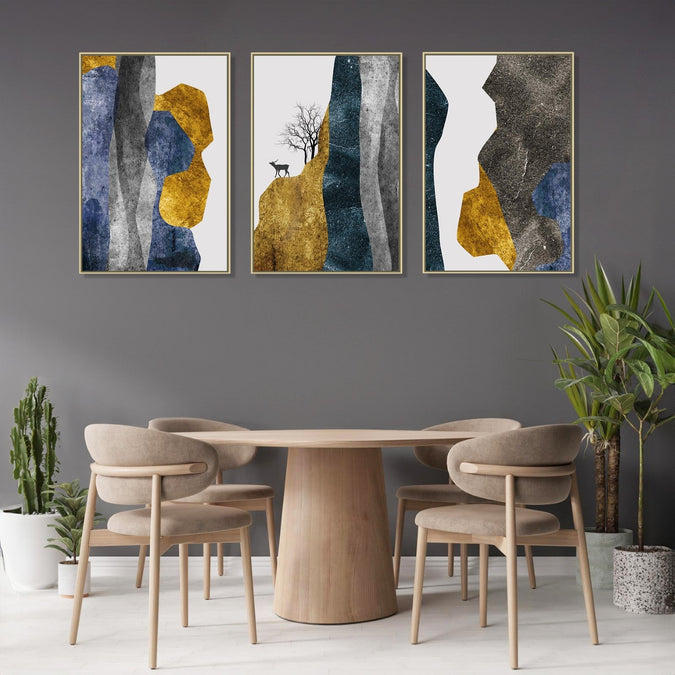 Handmade canvas Painting for Living Room : cliff-abstracts