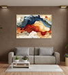 Handmade canvas Painting for Living Room : cloudy-mountains