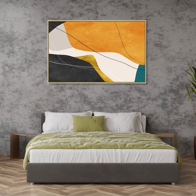 Handmade canvas Painting for Living Room : earthy-abstract-3