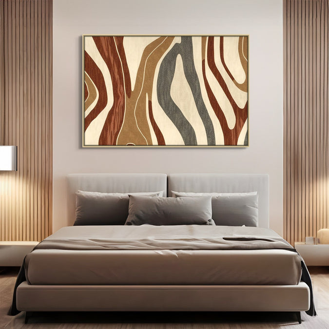 Handmade canvas Painting for Living Room : earthy-elegance