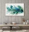 Handmade canvas Painting for Living Room : emerald-elegance