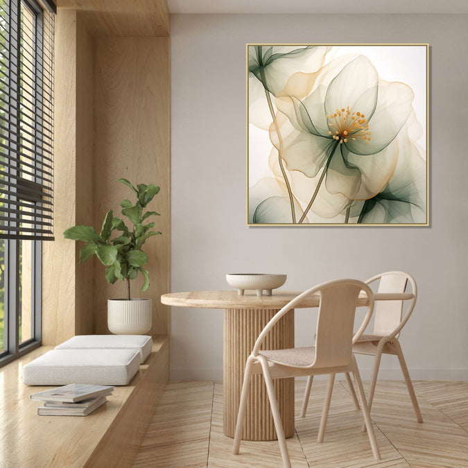 Handmade canvas Painting for Living Room : ethereal-blossom