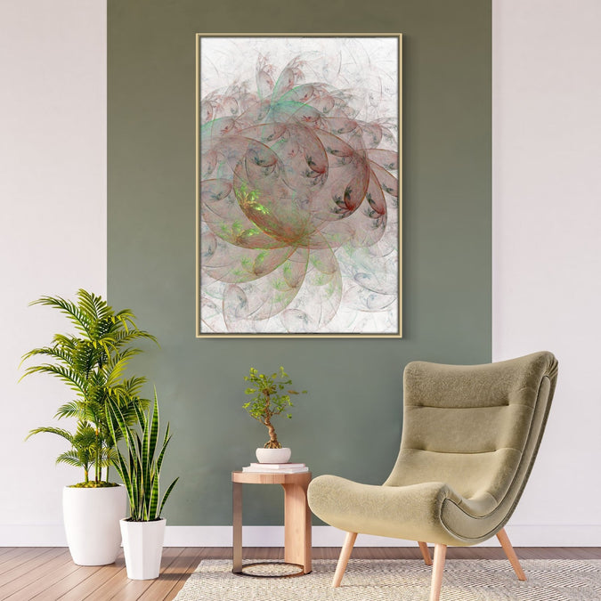 Handmade canvas Painting for Living Room : ethereal-swirls