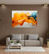 Handmade canvas Painting for Living Room : flow-of-fire-water