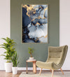 Handmade canvas Painting for Living Room : golden-midnight-elegance