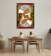 Handmade canvas Painting for Living Room : india-madhubani-folk-art-matasya