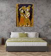 Handmade canvas Painting for Living Room : indian-radha-krishna