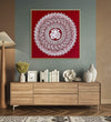 Handmade canvas Painting for Living Room : mandala-ganesha