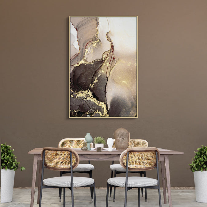 Handmade canvas Painting for Living Room : maroon-luxe-elegance